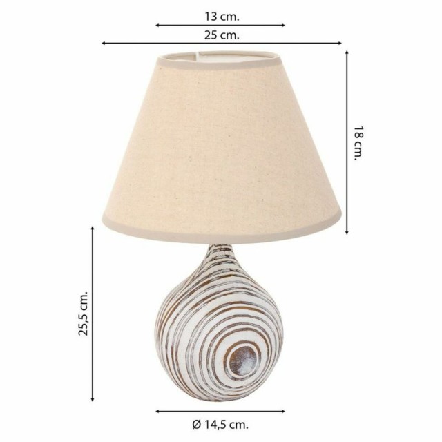 Lámpara de mesa Alexandra House Living Blanco Poliresina 220-240 V 14