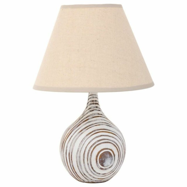 Lampada da tavolo Alexandra House Living Bianco Poliresina 220-240 V 1