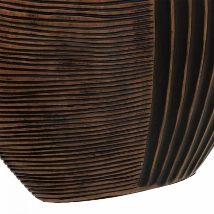 Vase Alexandra House Living Brown Polyresin 10 x 29 x 29 cm 2