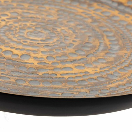 Centro de Mesa Alexandra House Living Gris Dorado Poliresina 5 x 40 x