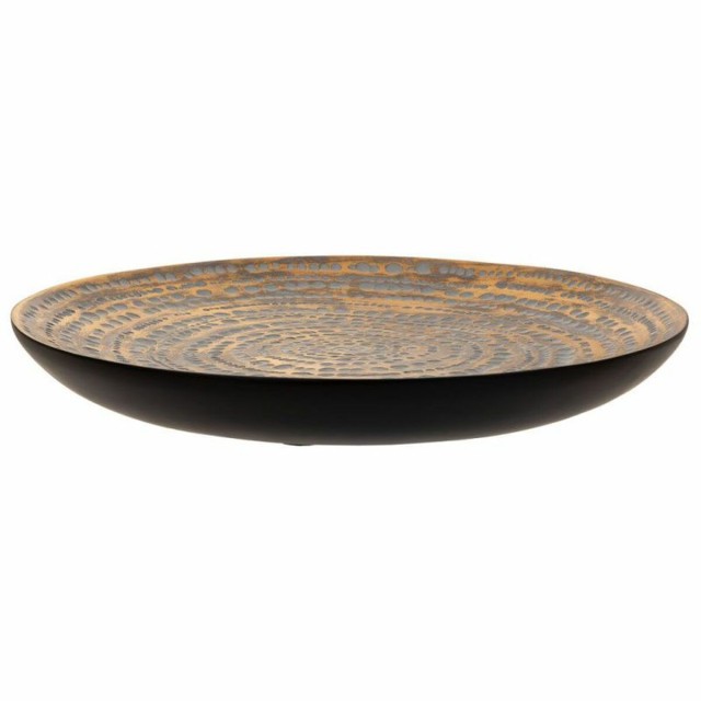 Middenstuk Alexandra House Living Grijs Gouden Polyresin 5 x 40 x 40 c