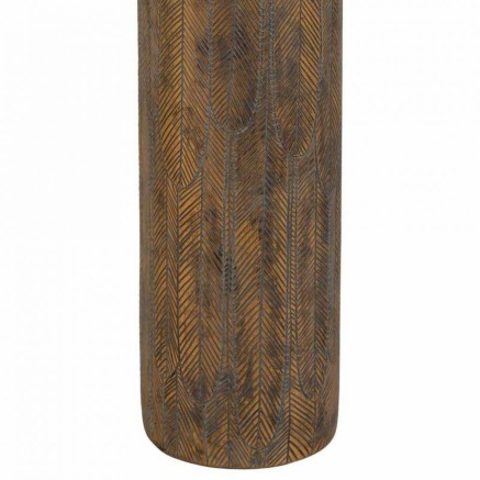 Vase Alexandra House Living Gris Doré Polyrésine 17 x 100 x 17 cm 2