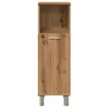 Armoire de bain chêne artisanal 30x30x95 cm bois d'ingénierie