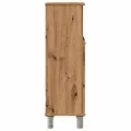 Armoire de bain chêne artisanal 30x30x95 cm bois d'ingénierie