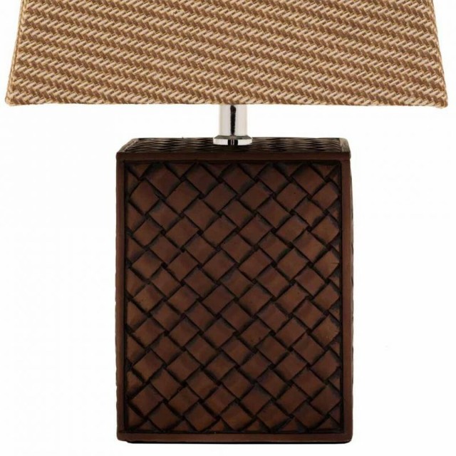 Lampada da tavolo Alexandra House Living Marrone Poliresina 220-240 V