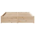 Cadre de lit sans matelas 140x190 cm bois de pin massif