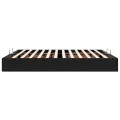  Cadre de lit ottoman sans matelas noir 160x200 cm velours