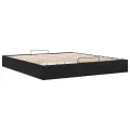  Cadre de lit ottoman sans matelas noir 160x200 cm velours