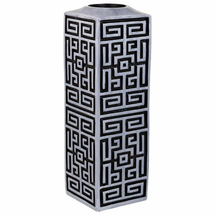 Vaas Alexandra House Living Grijs Zilver Polyresin 12 x 38 x 12 cm