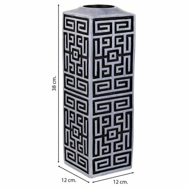 Vaas Alexandra House Living Grijs Zilver Polyresin 12 x 38 x 12 cm