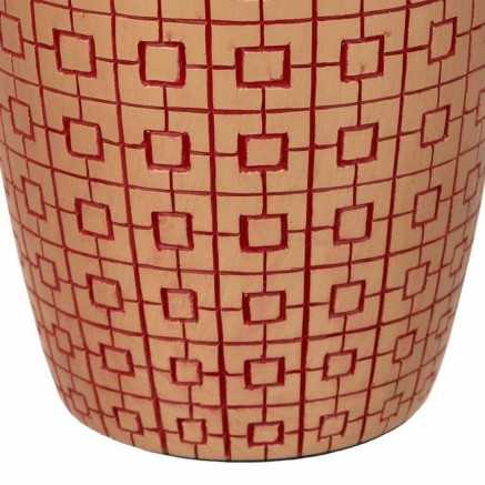 Vase Alexandra House Living Red Golden Polyresin 18 x 24 x 18 cm 2