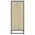 Armoire à chaussures chêne sonoma bois d'ingénierie et métal