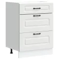 Armoire de cuisine Kalmar blanc bois d'ingénierie