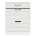 Armoire de cuisine Kalmar blanc bois d'ingénierie