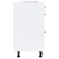 Armoire de cuisine Kalmar blanc bois d'ingénierie