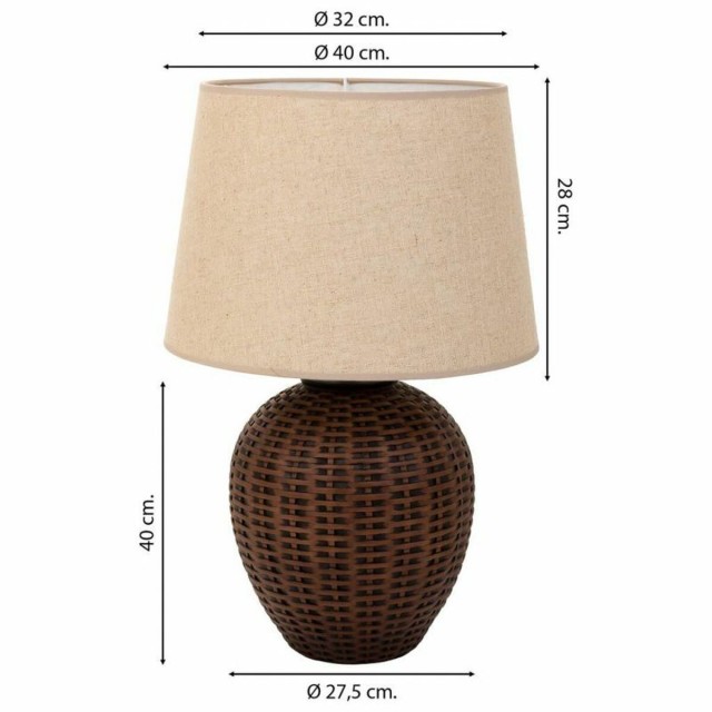 Bureaulamp Alexandra House Living Bruin Polyresin 220-240 V 27 x 40 x