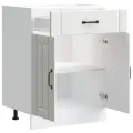Armoire de cuisine Lucca blanc bois d'ingénierie