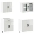 Ensemble d'armoires de cuisine 4 pcs Kalmar bois d'ingénierie