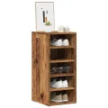 Armoires à chaussures 2 pcs vieux bois bois d'ingénierie