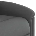 Fauteuil inclinable de massage électrique gris foncé tissu