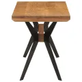 Banc de salle à manger 110x40x46 cm bois massif acacia et acier