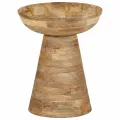 Table d'appoint Ø37x45 cm bois de manguier massif