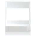Armoire de four Lucca blanc brillant bois ingénierie