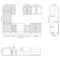 Ensemble d'armoires de cuisine 8 pcs Kalmar bois d'ingénierie