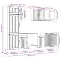 Ensemble d'armoires de cuisine 8 pcs Kalmar bois d'ingénierie
