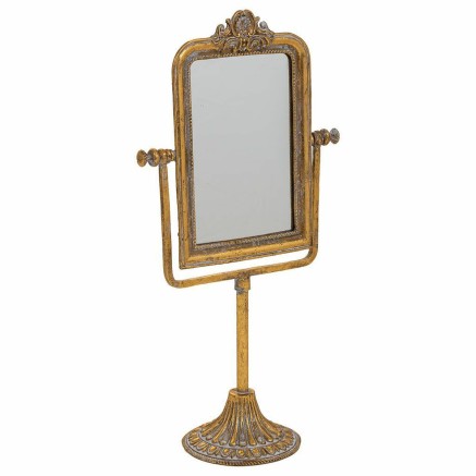 Mirror with Mounting Bracket Alexandra House Living Gold Resin 9 x 35