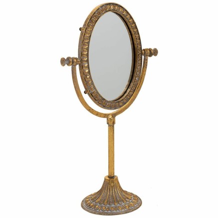 Mirror with Mounting Bracket Alexandra House Living Gold Resin 9 x 30