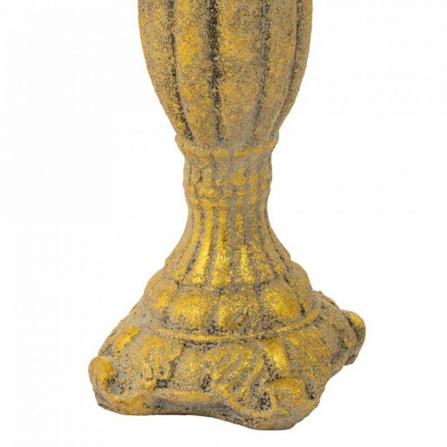 Candlestick Alexandra House Living Golden Resin 14 x 33 x 14 cm