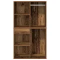 Ensemble de coiffeuse avec LED vieux bois bois d'ingénierie