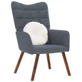 Chaise de relaxation Gris foncé Velours