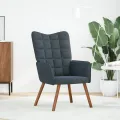 Chaise de relaxation Gris foncé Velours