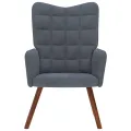 Chaise de relaxation Gris foncé Velours