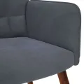 Chaise de relaxation Gris foncé Velours