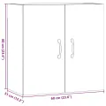 Armoire murale chêne artisanal 60x31x60 cm bois d'ingénierie