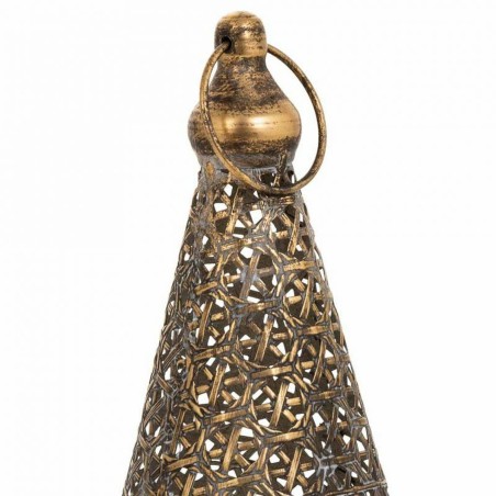 Kaarshouder Alexandra House Living Goud Glas Ijzer 19 x 43 x 19 cm