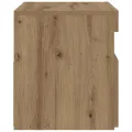  Table de chevet avec lumières LED chêne artisanal 60x35x40 cm