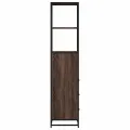 Armoire de salle de bain chêne marron 35x37,5x166 cm