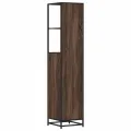 Armoire de salle de bain chêne marron 35x37,5x166 cm