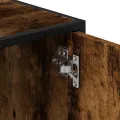 Armoire de lavabo de salle de bain chêne fumé 65x33x60 cm