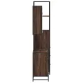 Ensemble de meubles de salle de bain 3 pcs Chêne marron