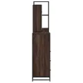 Ensemble de meubles de salle de bain 4 pcs chêne marron