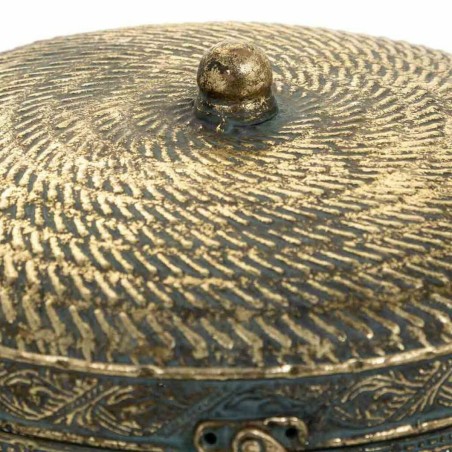 Set of decorative boxes Alexandra House Living Golden Iron 24 x 25 x 1