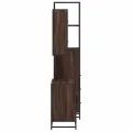 Ensemble de meubles de salle de bain 3 pcs Chêne marron