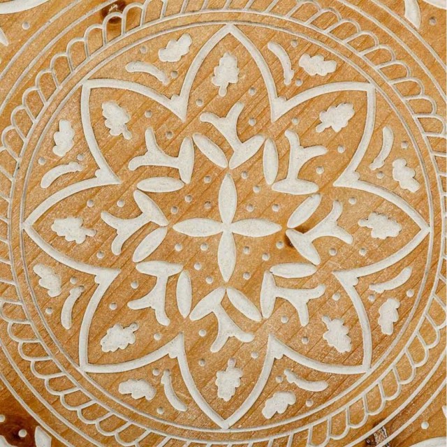 Wall Decoration Alexandra House Living Brown Fir wood MDF Wood 40 x 40