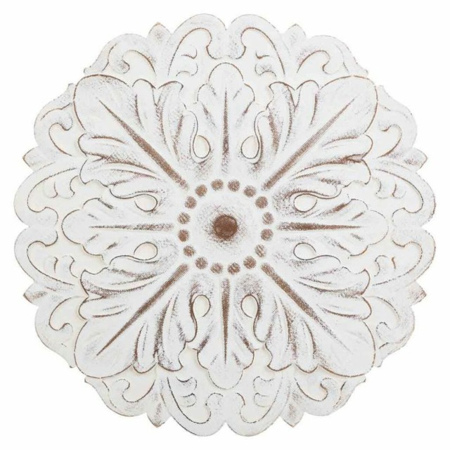 Décoration murale Alexandra House Living Blanc Bois d'épicéa Bois M