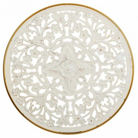 Decoración de Pared Alexandra House Living Blanco Metal Madera MDF 3